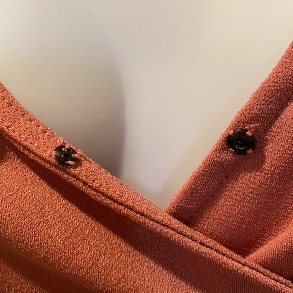 maurices pink v-neck a-line fit & flare dress M - Picture 4 of 12